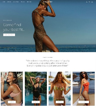 Shopify fashion store design example