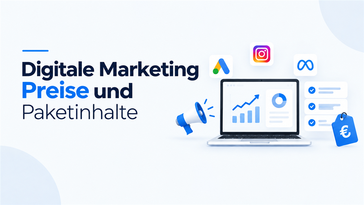Preise für digitales Marketing und Paketleistungen