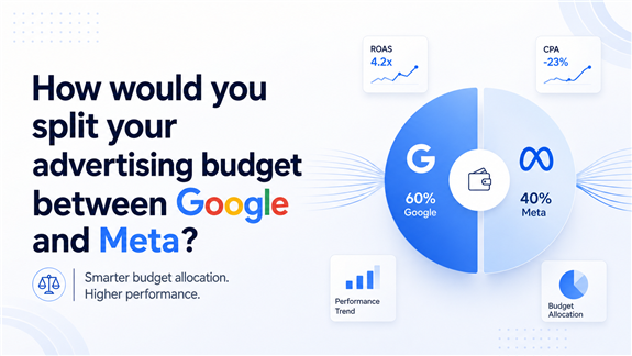 How Should You Split Your Advertising Budget Between Google and Meta?